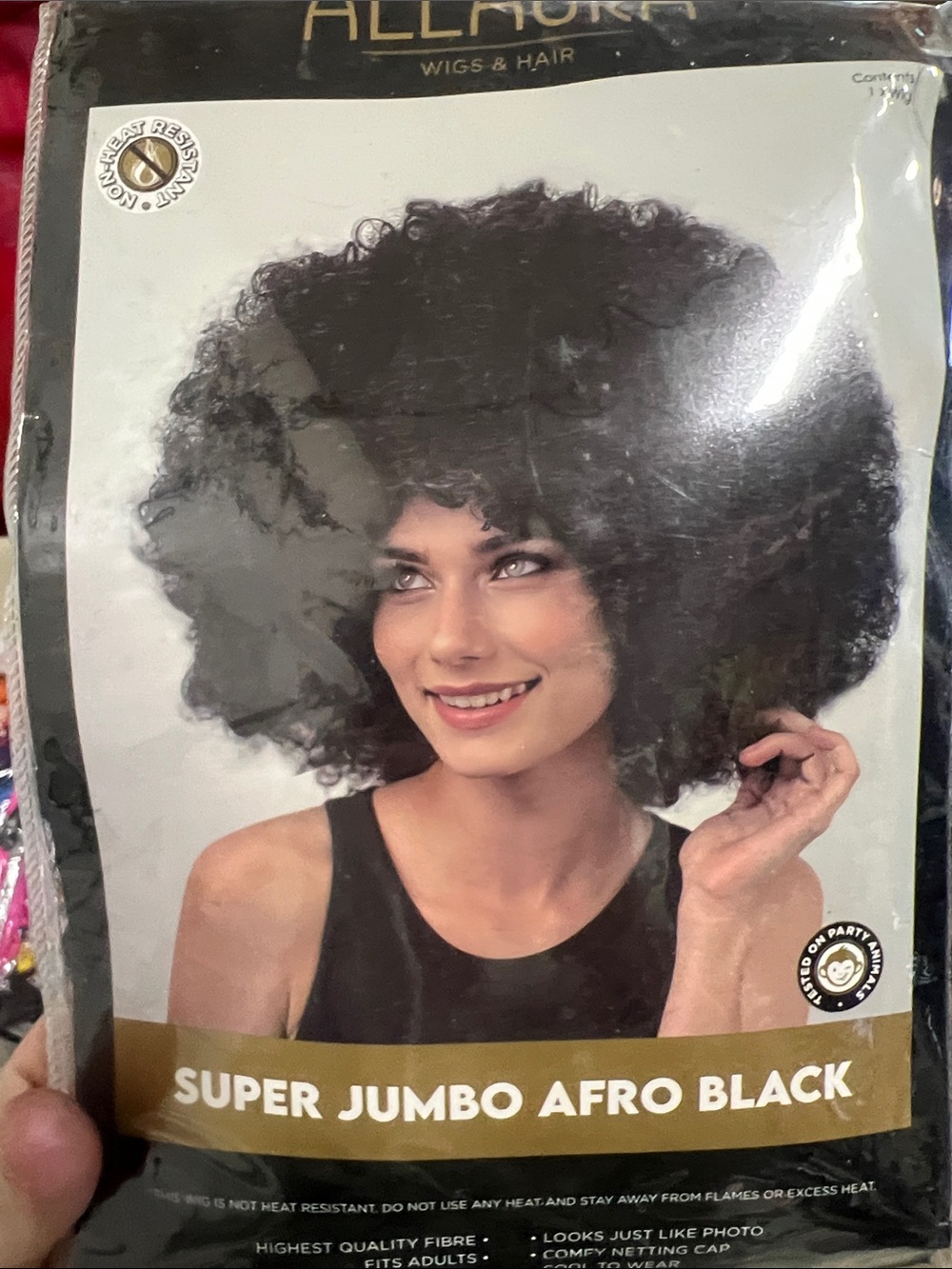 Allure Super Jumbo Afro Black Wig - Black